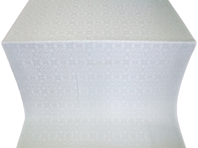 Vasiliya metallic brocade (white/silver)