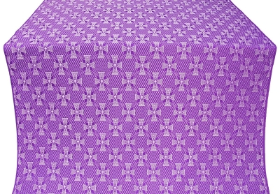 Petrograd metallic brocade (violet/silver)