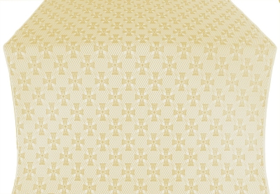 Petrograd metallic brocade (white/gold)