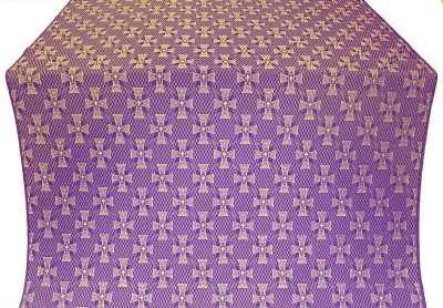 Petrograd silk (rayon brocade) (violet/gold)