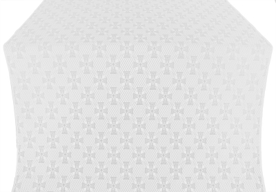 Petrograd silk (rayon brocade) (white/silver)