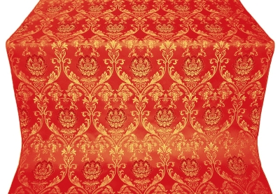 Rose metallic brocade (red/gold)