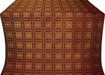 Mourom metallic brocade (claret/gold)