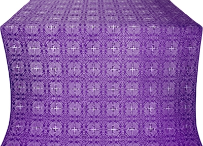 Murom silk (rayon brocade) (violet/silver)