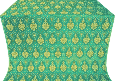 Chernigov silk (rayon brocade) (green/gold)
