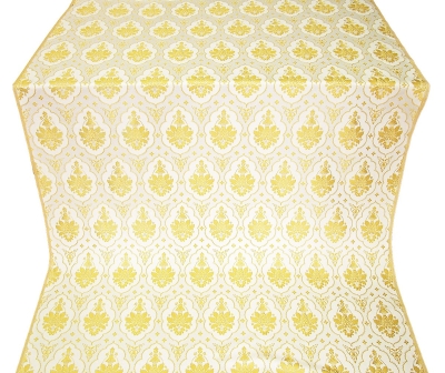 Chernigov silk (rayon brocade) (white/gold)