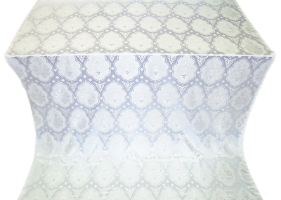 Chernigov silk (rayon brocade) (white/silver)