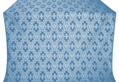 Seraphim silk (rayon brocade) (blue/silver)