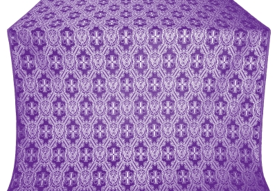 Seraphim silk (rayon brocade) (violet/silver)