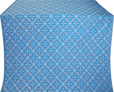 Ostrozh silk (rayon brocade) (blue/silver)