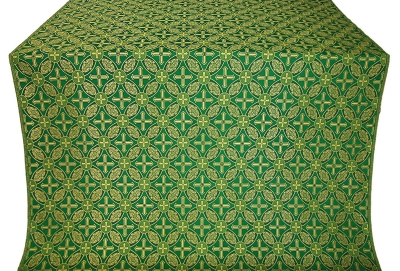 Ostrozh silk (rayon brocade) (green/gold)