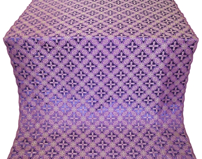 Ostrozh silk (rayon brocade) (violet/silver)