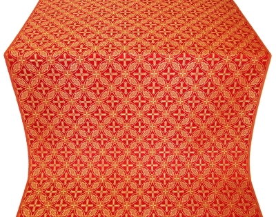 Ostrozh silk (rayon brocade) (red/gold)