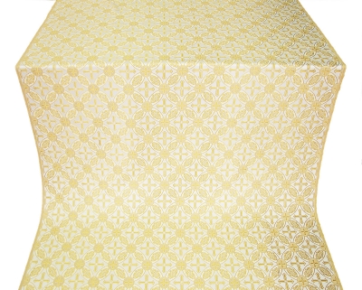 Ostrozh silk (rayon brocade) (white/gold)