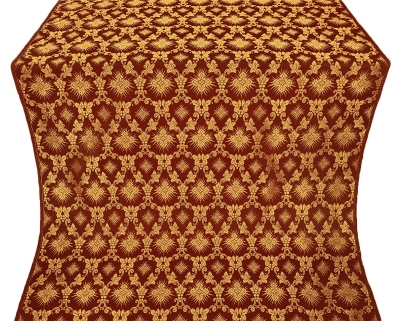 Loza silk (rayon brocade) (claret/gold)