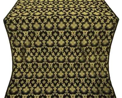 Loza silk (rayon brocade) (black/gold)