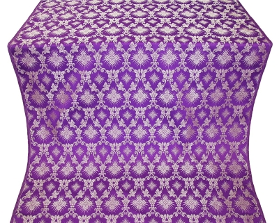 Loza silk (rayon brocade) (violet/silver)