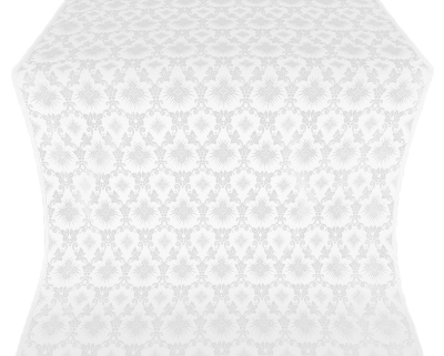 Loza silk (rayon brocade) (white/silver)