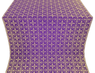 Lyubava silk (rayon brocade) (violet/gold)