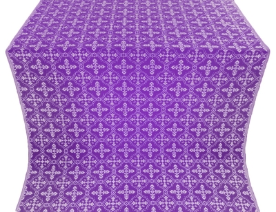 Lyubava silk (rayon brocade) (violet/silver)