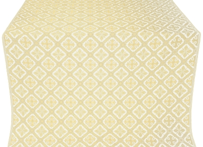 Canon silk (rayon brocade) (white/gold)