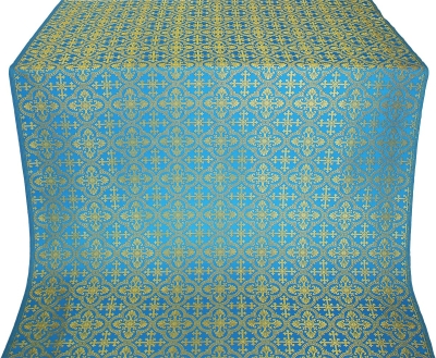 Elizabeth silk (rayon brocade) (blue/gold)