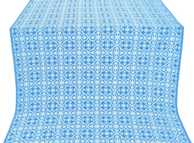 Elizabeth silk (rayon brocade) (blue/silver)