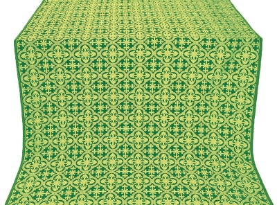 Elizabeth silk (rayon brocade) (green/gold)