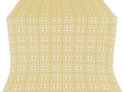 Elizabeth silk (rayon brocade) (white/gold)