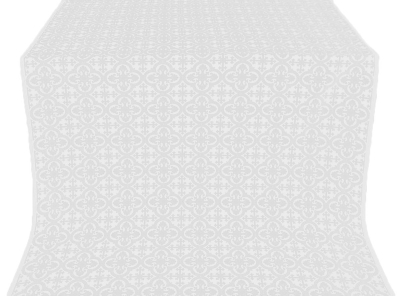 Elizabeth silk (rayon brocade) (white/silver)