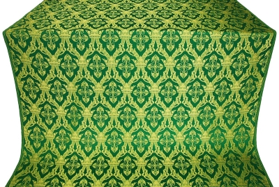 Korona silk (rayon brocade) (green/gold)