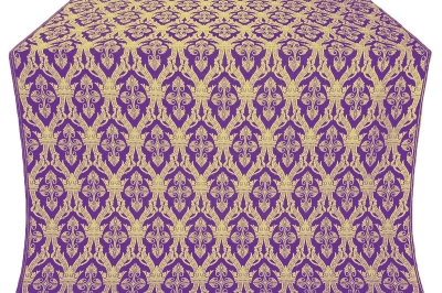 Korona silk (rayon brocade) (violet/gold)