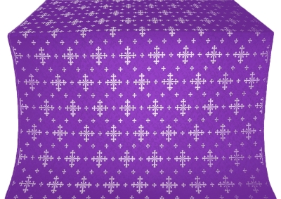 Belozersk metallic brocade (violet/silver)