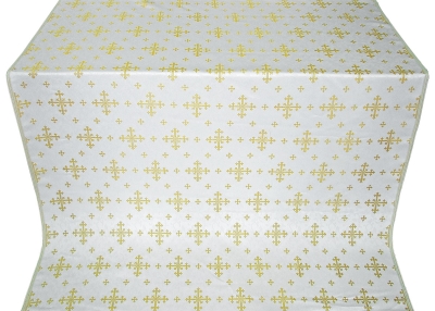 Belozersk metallic brocade (white/gold)