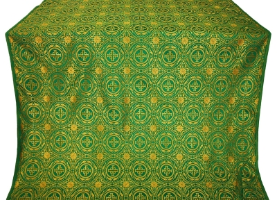 Corinth metallic brocade (green/gold)