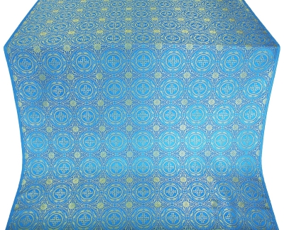 Corinth silk (rayon brocade) (blue/gold)