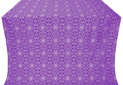Corinth silk (rayon brocade) (violet/silver)