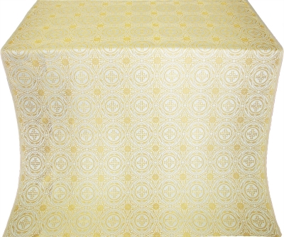 Corinth silk (rayon brocade) (white/gold)