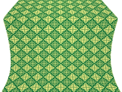 Vera silk (rayon brocade) (green/gold)