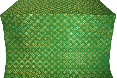 Mira Lycia silk (rayon brocade) (?????) (green/gold)