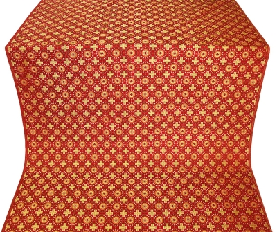 Mira Lycia silk (rayon brocade) (red/gold)