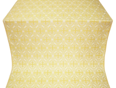 Paschal Egg silk (rayon brocade) (white/gold)