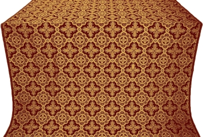 Old-Greek silk (rayon brocade) (claret/gold)