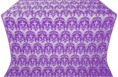 Vinograd silk (rayon brocade) (violet/silver)