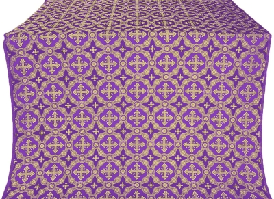 Gouslitsa silk (rayon brocade) (violet/gold)