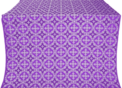 Gouslitsa silk (rayon brocade) (violet/silver)