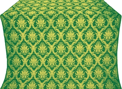 Royal Crown metallic brocade (green/gold)