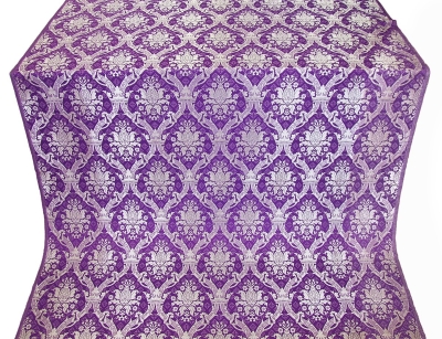 Royal Crown silk (rayon brocade) (violet/silver)