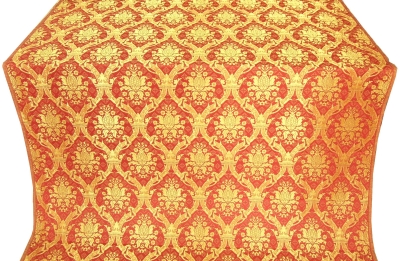 Royal Crown silk (rayon brocade) (red/gold)