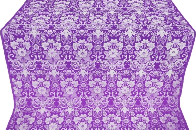 Gloksiniya metallic brocade (violet/silver)